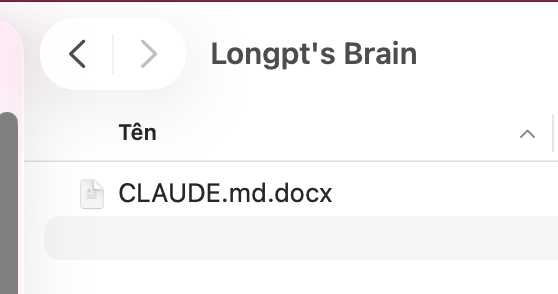Lưu CLAUDE.md vào thư mục gốc của bộ não thứ 2